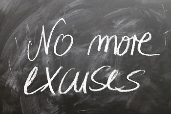 geen excuses meer